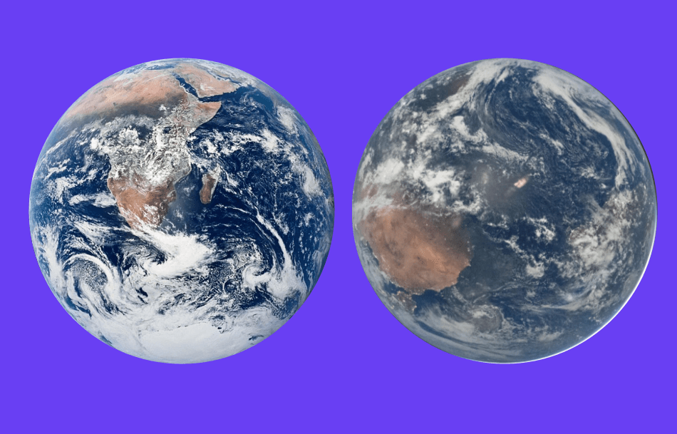 Why two photos of Earth shot 54 years apart are so different